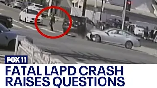 New video raises questions about fatal LAPD crash in Hollywood