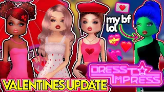 NEW VALENTINES DAY UPDATE IN DRESS TO IMPRESS WITH MY BOYFRIEND IS SO FUNNY... | ROBLOX