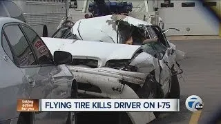 Flying tire kills driver on I-75