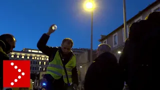 NCC drivers in Rome: protester threaten to set himself on fire