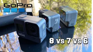 GoPro Hero 8 Black. Сравнение GoPro 8 vs GoPro 7 vs GoPro 6