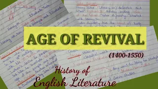 Age of Revival: Early Renaissance | Middle English Period (part 3) in Urdu/Hindi
