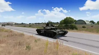 Today, Russia lost 2,000 advanced tanks after being destroyed by the Ukrainian military, Arma 3