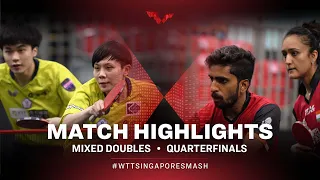 Lin Yun-Ju/Cheng I-Ching vs Sathiyan Gnanasekaran/Manika Batra | XD | Singapore Smash 2022 (QF)