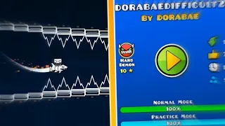 ПОБЕДА СТОИВШАЯ СЛИШКОМ ДОРОГО | DORABAEDIFFICULT2 | 100% | HARD DEMON |  GEOMETRY DASH | 75HZ