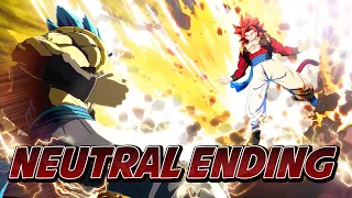 DBFZ: Gogeta (SSGSS) VS Gogeta(SSJ4) Dramatic Finish NEUTRAL ENDING