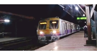 Early Morning Local Arriving At The Platform Mumbai India [HD VIDEO]