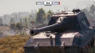 Maus vs Jagdpanzer E 100   Танкомахач №98   от ARBUZNY и Necro Kugel World of T