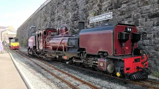 Fantastic Trip by Steam Train through Beautiful Snowdonia  on the Wonderful Welsh Highland Railway!