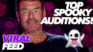 TOP Spooky ACTS That TERRIFIED Simon Cowell On BGT! | VIRAL FEED