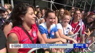 NYC honors Women`s World Cup champs with ticker-tape parade