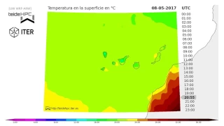 Canary Islands Temperature forecast: 2017-05-08