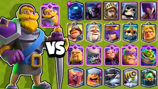 EVOLVED KNIGHT vs ALL TERRESTRIAL CARDS | clash royale