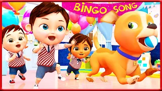 🐶Бинго🐶 Детские песенки 🎵 | Бинго Песня Мои |первые уроки -Детские песни |Banana Cartoon Preschool