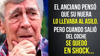 El anciano pensó que su nuera lo llevaba al asilo. Pero cuando salió del coche se quedó estupefacto!