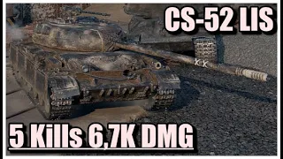 World of Tanks CS-52 LIS - 5 Kills 6,7K Damage Studzianki