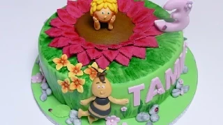 Motivtorte Biene Maja | Frühlingswiese | How to make a Maya the Bee Cake