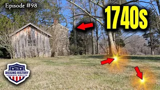 Metal Detecting a 1740s House for LOST COINS & TREASURE!