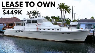 Our YACHT Build UPDATE & Affordable Classic Yacht Tour: 1982 Huckins 78' Motoryacht