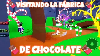 Visitando la fábrica de chocolate 🍫 de Willy Wonka 😱 || Roblox Carri