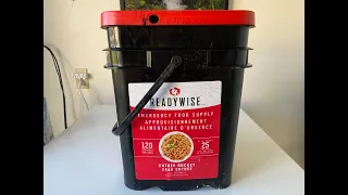 Trying out A Readywise 120 Portion Emergency Rations Bucket