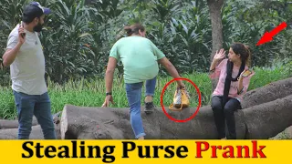 Stealing Purse Prank On Cute Girl Part 2 - Epic Reactions 😂😂