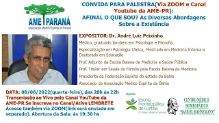 AFINAL O QUE SOU? As Diversas Abordagens Sobre a Existência (Dr. André Luiz Peixinho)