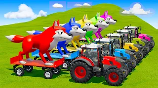 LOAD AND TRANSPORT GIANT WOLF WITH McCORMICK TRACTORS - Farming Simulator 22