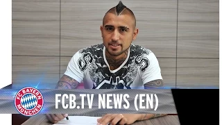 Arturo Vidal signs contract at FC Bayern