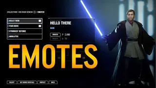 Obi-Wan Kenobi Emotes! - Star Wars Battlefront 2