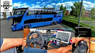 MARCOPOLO SCANIA BUS Euro truck Simulator 2 Logitech G920 wheel Pedal Shifter SimDashboard G920 ets2