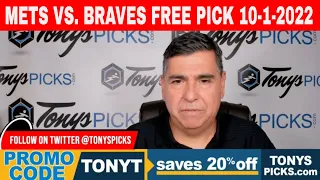 New York Mets vs. Atlanta Braves 10/1/2022 FREE MLB Picks and Predictions on MLB Betting Tips