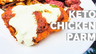 KETO CHICKEN PARMESAN | Easy Air Fryer Low Carb Recipe