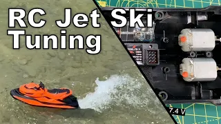 RC jet ski - almost sunk and tuned