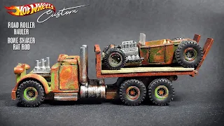 Hot Wheels Custom Road Roller Ratted Hauler | Bone Shaker Rat Rod | 3d Printed Tipper Deck