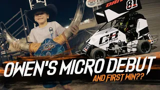 Owen's Micro Debut (And First WIN???) | Kyle Larson Vlogs