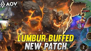 AOV : LUMBUR BUFFED NEW PATCH | ULTI + FLICKER - ARENA OF VALOR