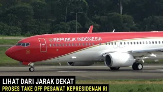 Lihat dari Dekat, Proses Take Off Pesawat Terbang Kepresidenan RI di Bandara Soekarno-Hatta Jakarta