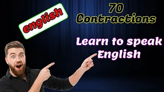 70  Contractions Every English Intermediate Learner Must-Know || learning english speaking