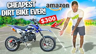 I BOUGHT THE CHEAPEST DIRT BIKE ON AMAZON ! ( MUST SEE ) | BRAAP VLOGS