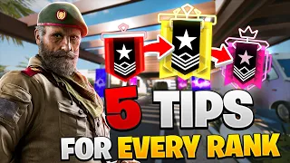 5 TIPS FOR EVERY RANK IN RAINBOW SIX SIEGE  (HOW TO RANK UP EASY)