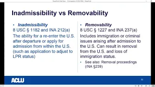 Crimmigration Webinar Training for Defense Attorneys