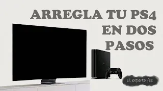 NO SE PUEDE INICIAR EL PS4 ERROR/ 2 soluciones / CANNOT START PS4 ERROR / 2 solutions