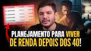 Como se planejar para viver de renda depois dos 40?