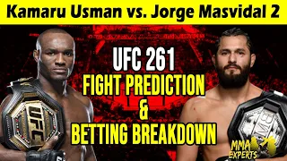 UFC 261 Kamaru Usman vs. Jorge Masvidal 2 Prediction & Betting Breakdown