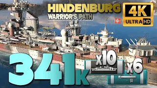 Cruiser Hindenburg: 4k bxp, 341k damage - World of Warships