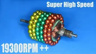 How to make a high speed motor using Magnetic balls