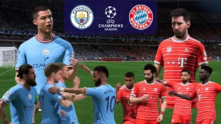 FIFA 23 Manchester City vs Bayern Munich 2023 Champions League Neymar Haaland Ronaldo Messi Mbappe