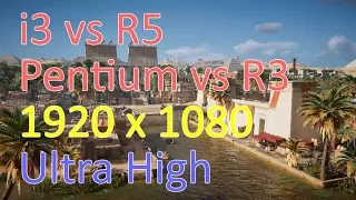 [1080p Ultra High] Assassin's Creed Origins i3-8100 vs Ryzen 2400G vs Pentium G5400 vs Ryzen 2200G