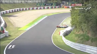 F1 2013 Japan Sutil Crashes